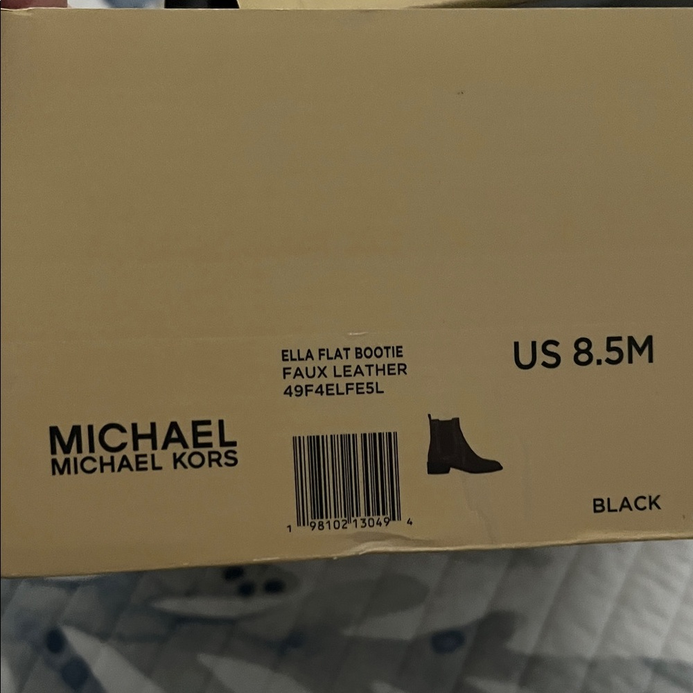Michael Kors Black  Leather Bootie